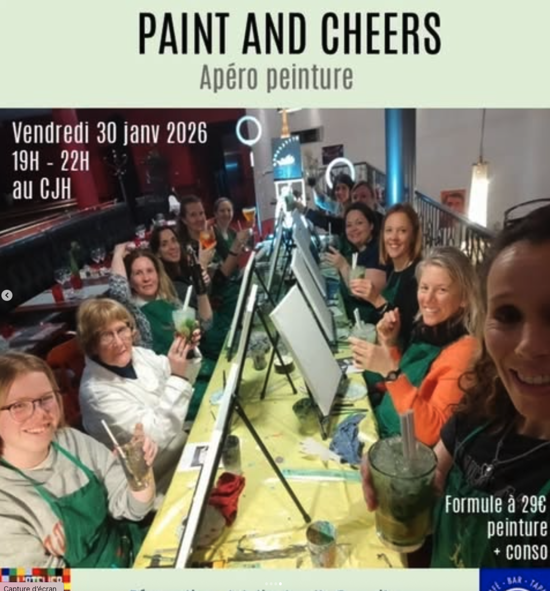 affiche atelier peinture selky du 31/01