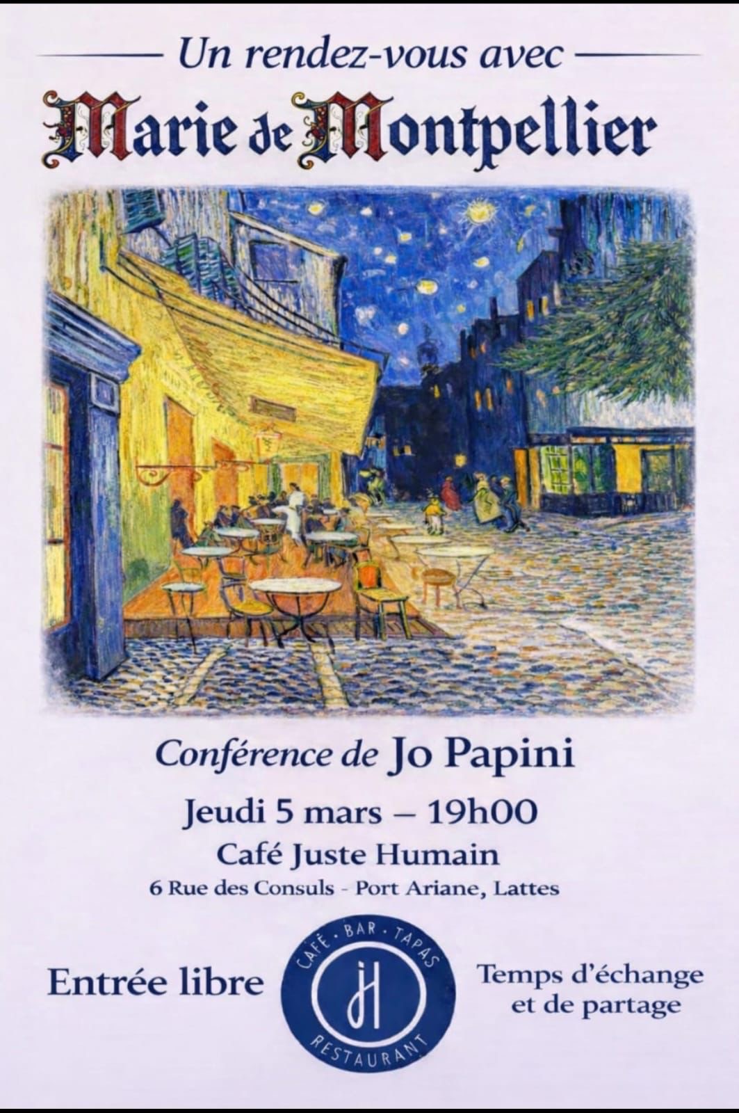 Conférence Marie de Montpellier