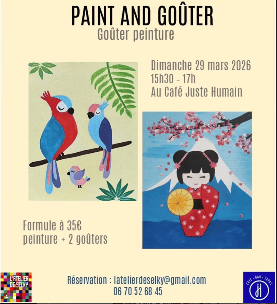 Atelier peinture parent enfant Selky